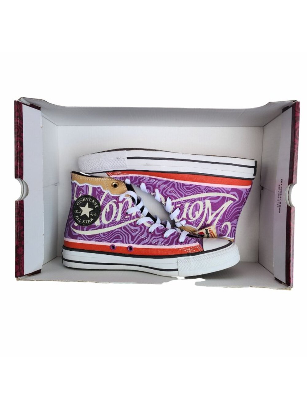 ❤️Converse Chuck Taylor Hi Willy Wonka X Sz 6 Men's shoes Sneaker Purple A08154C - Picture 7 of 13
